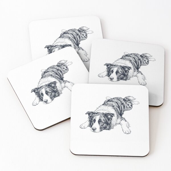 Item preview, Vintage Border Collie Splooting Dog Mom Dad Lover designed and sold by DoodleTortle.