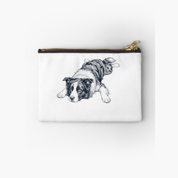 Item preview, Vintage Border Collie Splooting Dog Mom Dad Lover designed and sold by DoodleTortle.