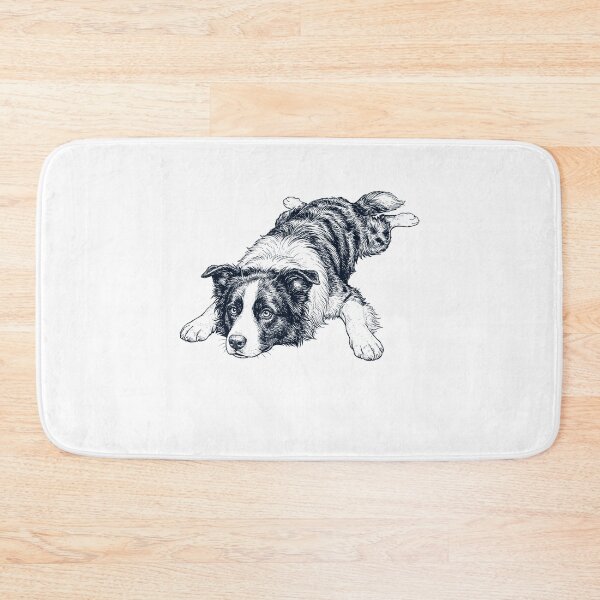 Item preview, Vintage Border Collie Splooting Dog Mom Dad Lover designed and sold by DoodleTortle.