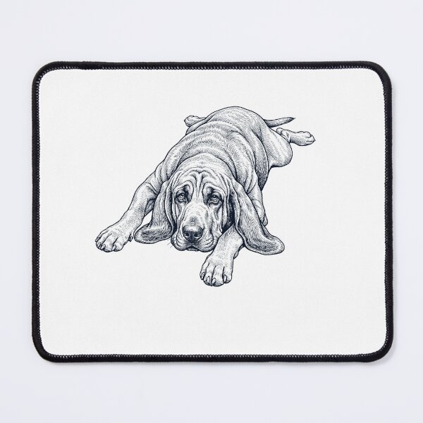 Item preview, Vintage Bloodhound Splooting Dog Mom Dad Lover designed and sold by DoodleTortle.