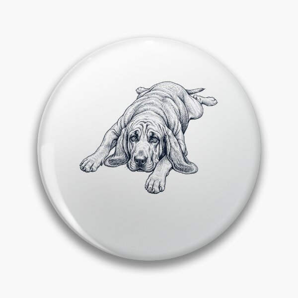 Item preview, Vintage Bloodhound Splooting Dog Mom Dad Lover designed and sold by DoodleTortle.