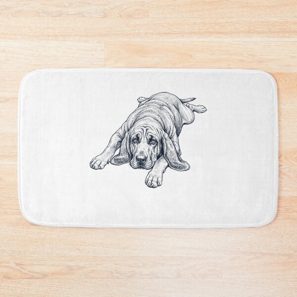 Item preview, Vintage Bloodhound Splooting Dog Mom Dad Lover designed and sold by DoodleTortle.