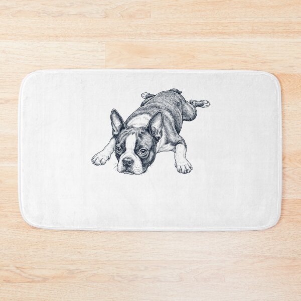 Item preview, Vintage Boston Terrier Splooting Dog Mom Dad Lover designed and sold by DoodleTortle.