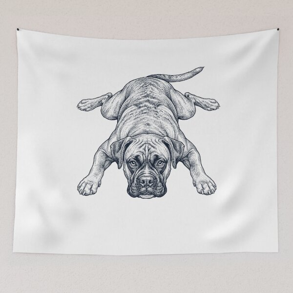 Item preview, Vintage Boxer Dog Splooting Dog Mom Dad Lover designed and sold by DoodleTortle.