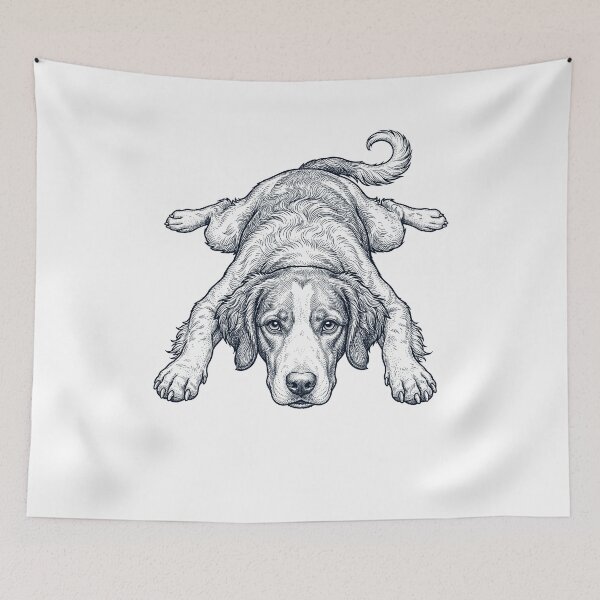 Item preview, Vintage Brittany Splooting Dog Mom Dad Lover designed and sold by DoodleTortle.