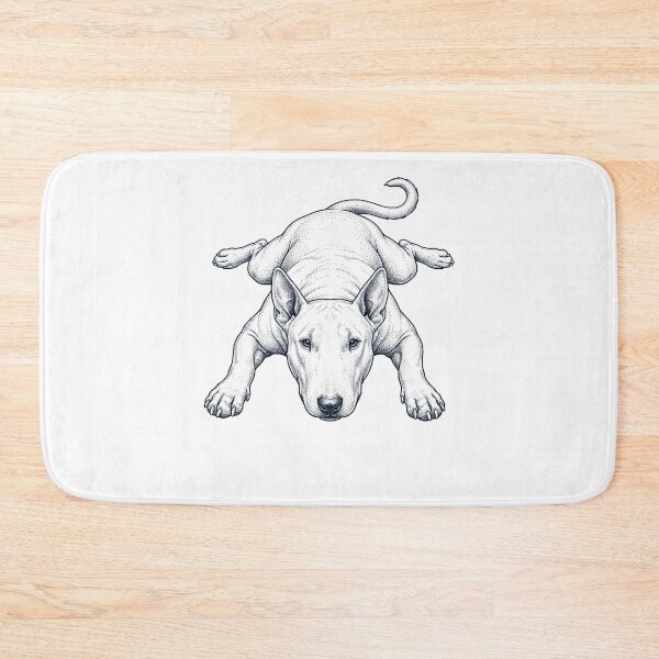 Item preview, Vintage Bull Terrier Splooting Dog Mom Dad Lover designed and sold by DoodleTortle.