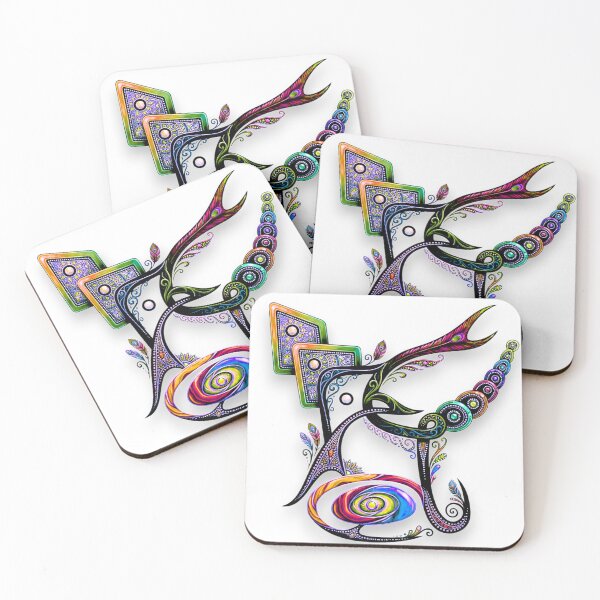 Item preview, Vibrant Ornamental Bird with Mosaic Textures designed and sold by blacK1982White.