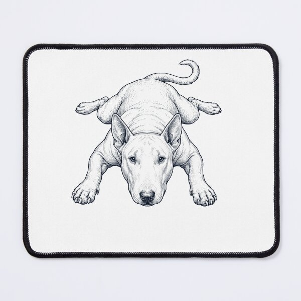 Item preview, Vintage Bull Terrier Splooting Dog Mom Dad Lover designed and sold by DoodleTortle.