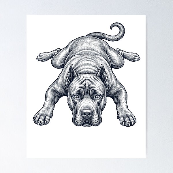 Item preview, Vintage Cane Corso Splooting Dog Mom Dad Lover designed and sold by DoodleTortle.