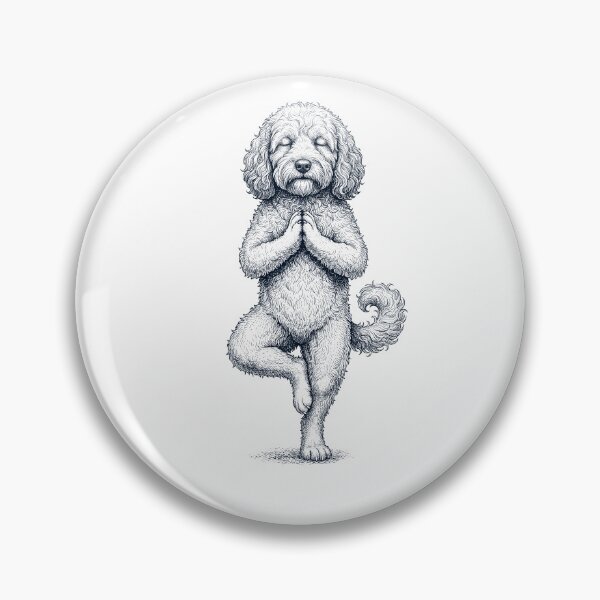 Item preview, Vintage Cockapoo Yoga Tree Pose Dog Mom Lover designed and sold by TerryConnells.