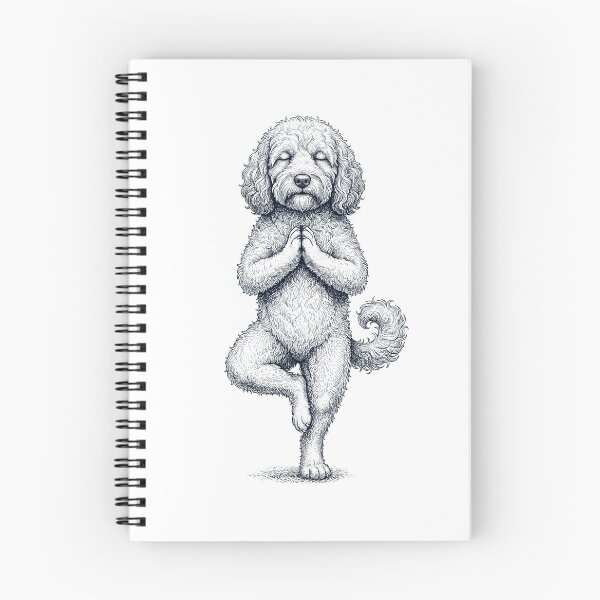 Item preview, Vintage Cockapoo Yoga Tree Pose Dog Mom Lover designed and sold by TerryConnells.