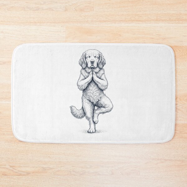 Artikelvorschau, Vintage Clumber Spaniel Yoga Baumpose Hundemama Liebhaber entworfen und verkauft von TerryConnells.