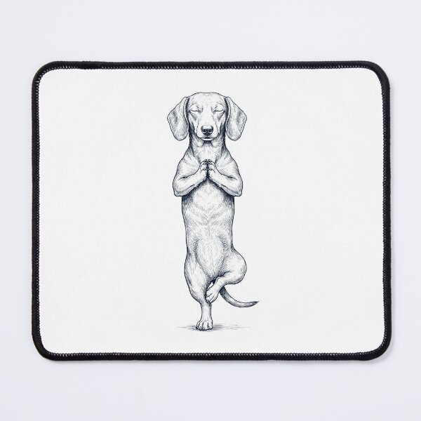Item preview, Vintage Dachshund Yoga Tree Pose Dog Mom Lover designed and sold by TerryConnells.