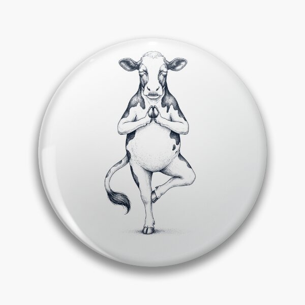 Item preview, Vintage Cow Yoga Tree Pose Animal Lover designed and sold by TerryConnells.