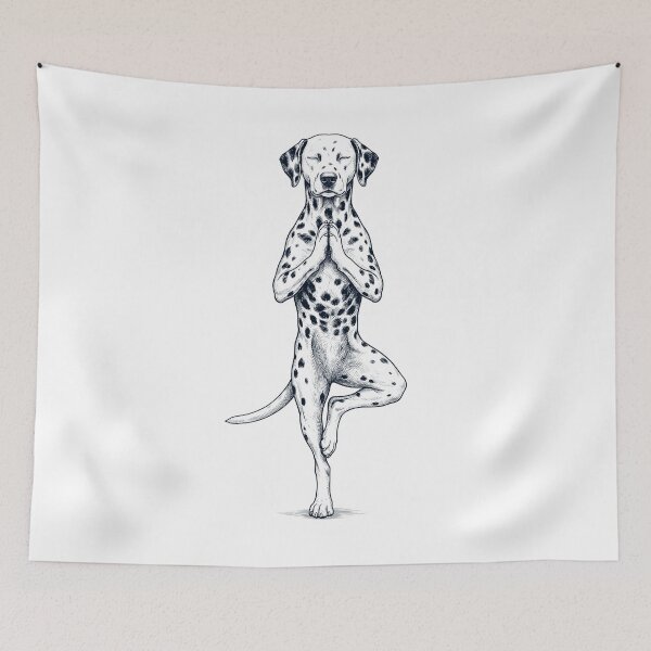 Item preview, Vintage Dalmatian Yoga Tree Pose Dog Mom Lover designed and sold by TerryConnells.