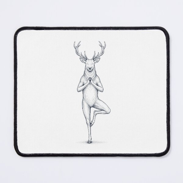 Item preview, Vintage Deer Yoga Tree Pose Animal Lover designed and sold by TerryConnells.