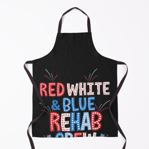 Aperçu de l'œuvre Équipe de réadaptation Rouge, Blanc et Bleu - Physiothérapie du 4 juillet créée et vendue par CriseldaBruning.