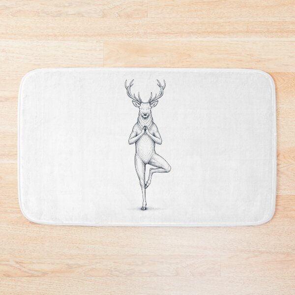 Item preview, Vintage Deer Yoga Tree Pose Animal Lover designed and sold by TerryConnells.
