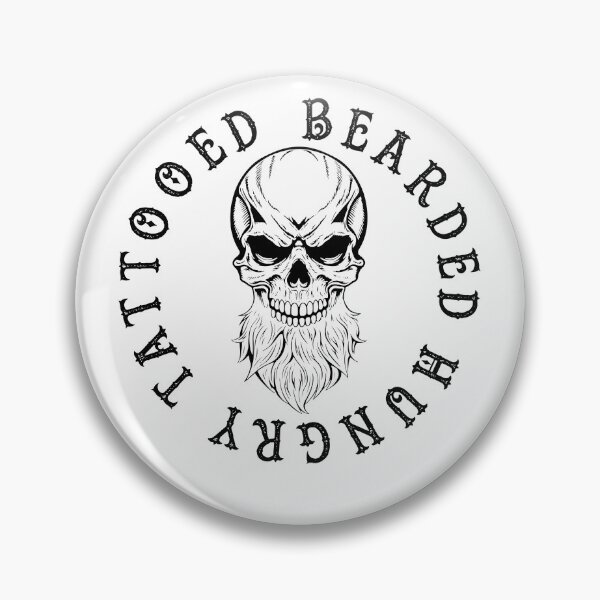 Item preview, Tattooed Bearded Hungry Skull designed and sold by Muslims_place.