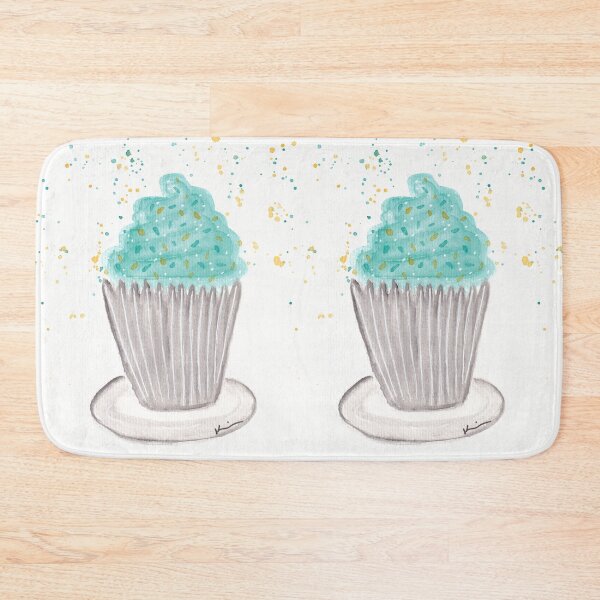 Item preview, Aqua Cupcake designed and sold by Kirsten Robinson Art.