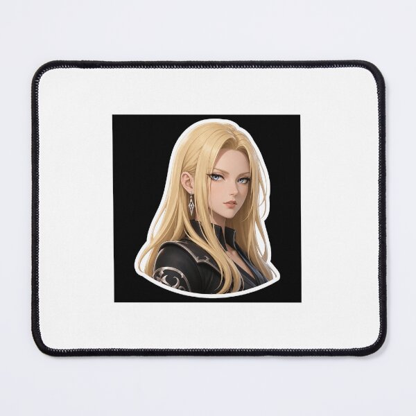 Item preview, Elegant Blonde Anime Warrior Woman designed and sold by Farheen786.