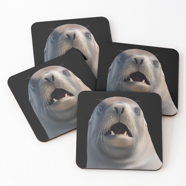 Item preview, Shocked Whakahao (Male New Zealand Sea Lion) designed and sold by GivernyKate.
