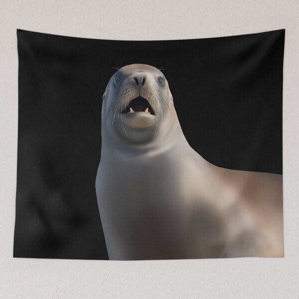 Item preview, Shocked Whakahao (Male New Zealand Sea Lion) designed and sold by GivernyKate.