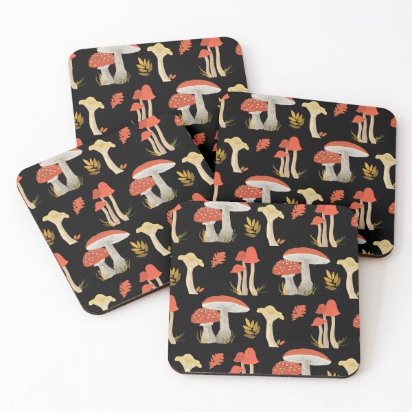 Item preview, Autumn Forest Mushroom Seamless Pattern Dark Botanical Cottagecore Woodland Art designed and sold by DERA RAY.