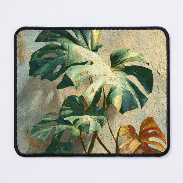 Item preview, Refined Monstera Botanical Art, Soft Pastel Green and Beige Leaf Print designed and sold by daila70.