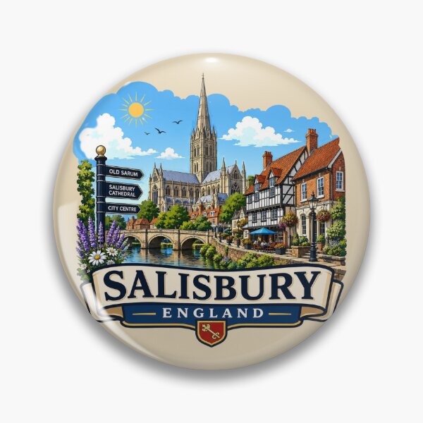 Item preview, Salisbury, England - Cathedral City designed and sold by Myra365Art.