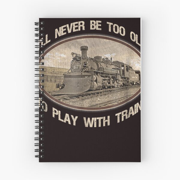 Item preview, Vintage Funny I'll never be too old to play with trains Lover designed and sold by valery-kenz.