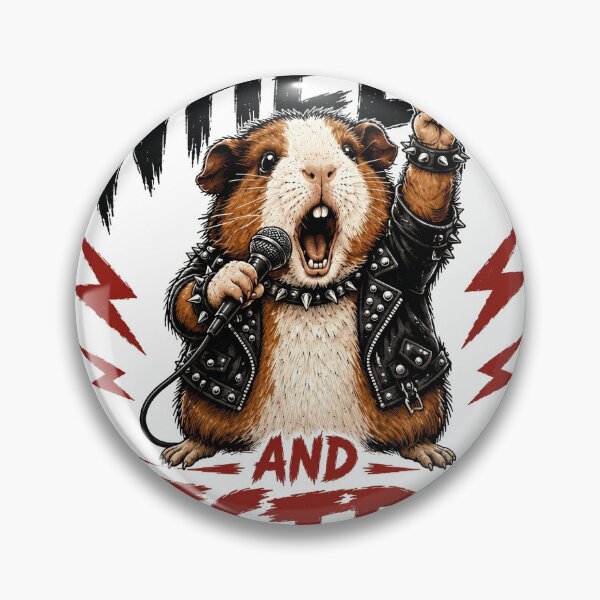 Item preview, Heavy Metal Seek and Destroy Guinea Pig Parody designed and sold by BytesSize.