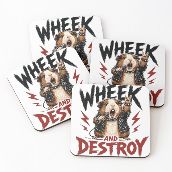 Item preview, Heavy Metal Seek and Destroy Guinea Pig Parody designed and sold by BytesSize.