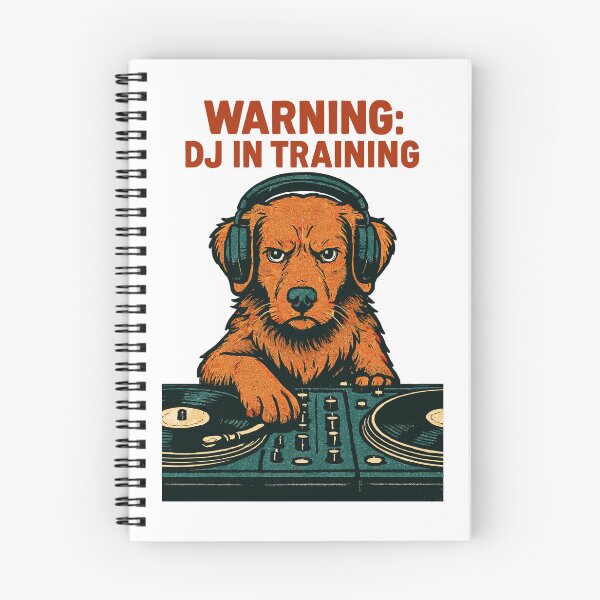 Item preview, DJ Toller Hund – Warning: DJ in Training designed and sold by Pineapple-Tree.