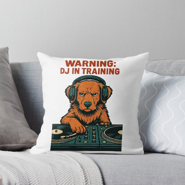 Item preview, DJ Toller Hund – Warning: DJ in Training designed and sold by Pineapple-Tree.