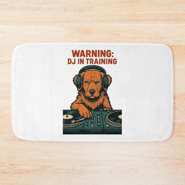 Item preview, DJ Toller Hund – Warning: DJ in Training designed and sold by Pineapple-Tree.