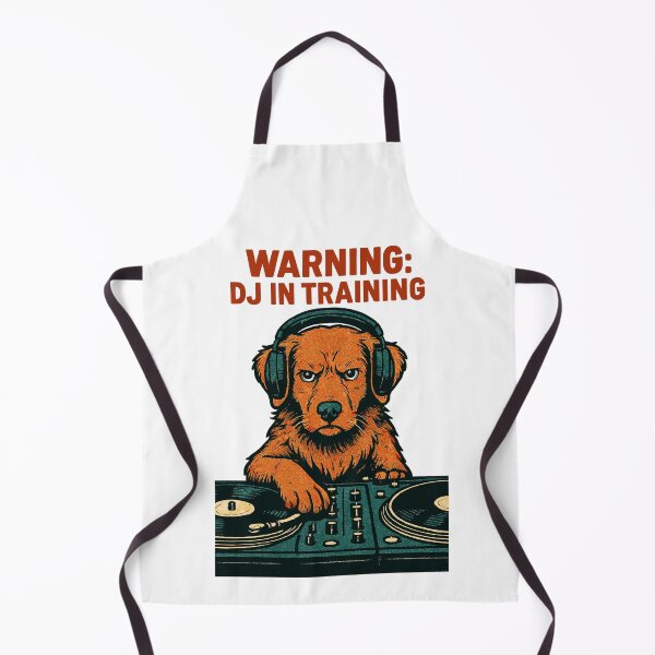Item preview, DJ Toller Hund – Warning: DJ in Training designed and sold by Pineapple-Tree.