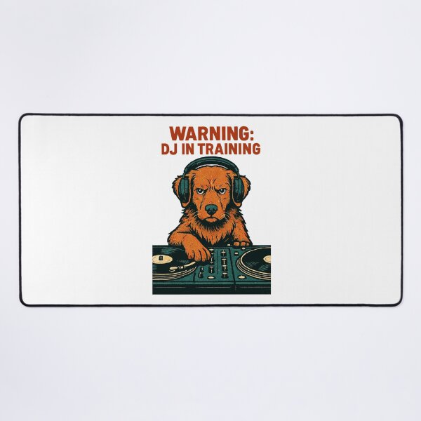 Item preview, DJ Toller Hund – Warning: DJ in Training designed and sold by Pineapple-Tree.