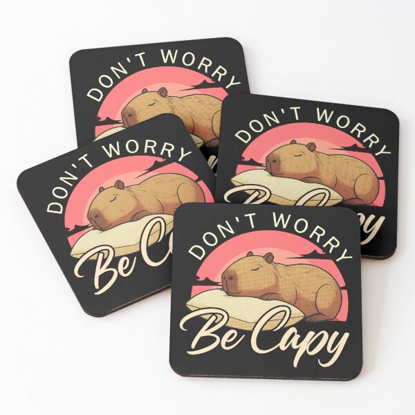 Item preview, Don’t Worry, Be Capy – Chill Capybara Sleeping Aesthetic designed and sold by 2msons.