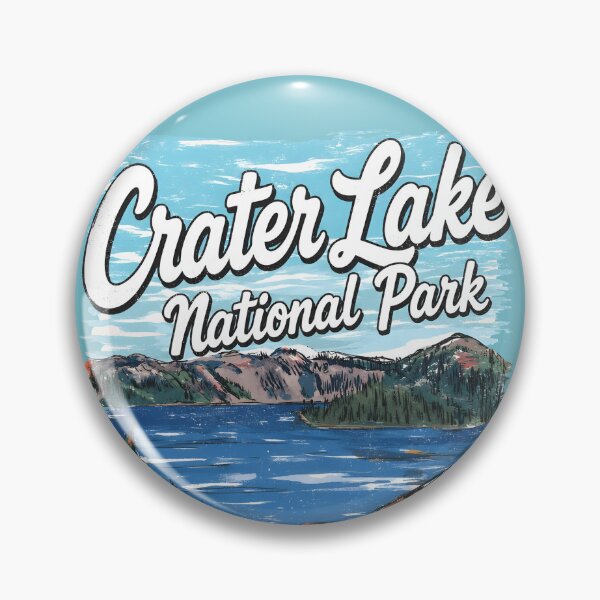 Item preview, Crater Lake National Park Colorful Landscape Cute Eagle designed and sold by HowToCanadian.