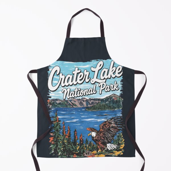 Item preview, Crater Lake National Park Colorful Landscape Cute Eagle designed and sold by HowToCanadian.