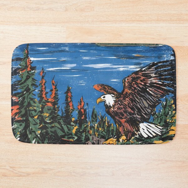 Item preview, Crater Lake National Park Colorful Landscape Cute Eagle designed and sold by HowToCanadian.