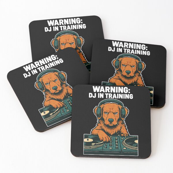 Item preview, DJ Toller Hund – Warning: DJ in Training designed and sold by Pineapple-Tree.