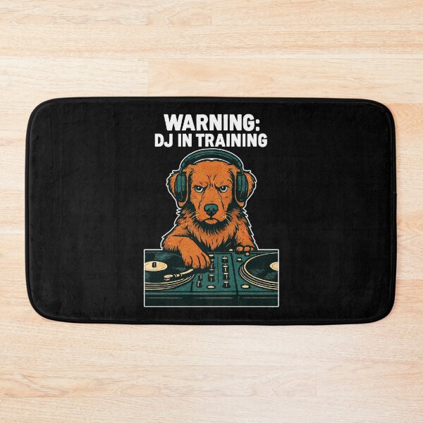 Item preview, DJ Toller Hund – Warning: DJ in Training designed and sold by Pineapple-Tree.