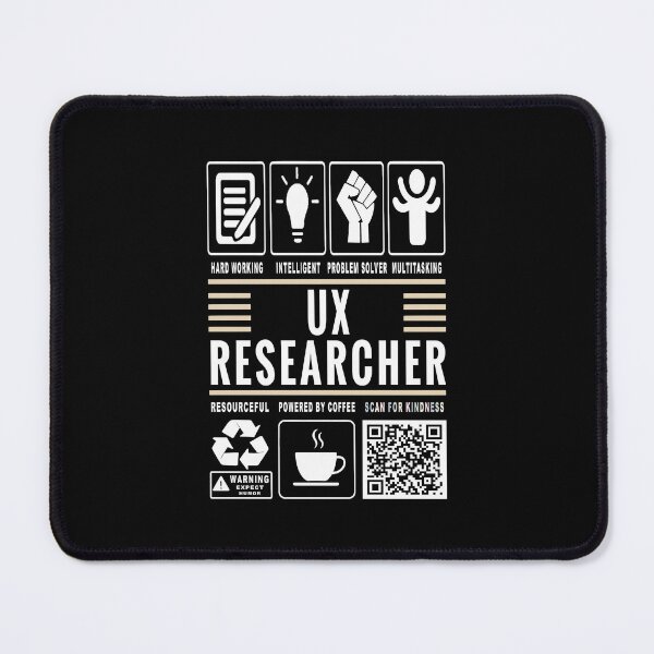 Item preview, Funny UX Researcher Job Description Icons QR Code designed and sold by MerchMaxxing.