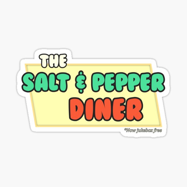 The Salt and Pepper Diner *Now Jukebox Free* Sticker