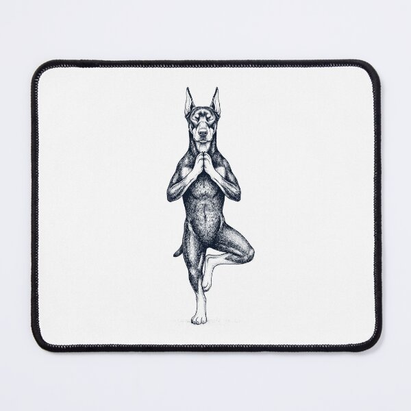 Item preview, Vintage Doberman Pinscher Yoga Tree Pose Dog Mom Lover designed and sold by TerryConnells.