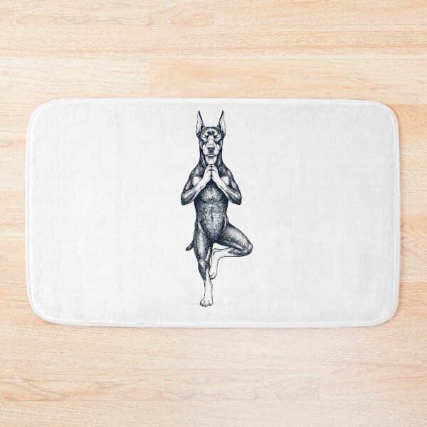 Item preview, Vintage Doberman Pinscher Yoga Tree Pose Dog Mom Lover designed and sold by TerryConnells.