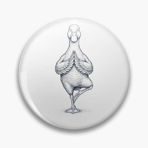 Item preview, Vintage Duck Yoga Tree Pose Animal Lover designed and sold by TerryConnells.