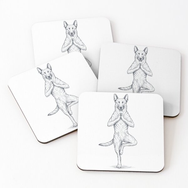 Item preview, Vintage Dutch Shepherd Yoga Tree Pose Dog Mom Lover designed and sold by TerryConnells.